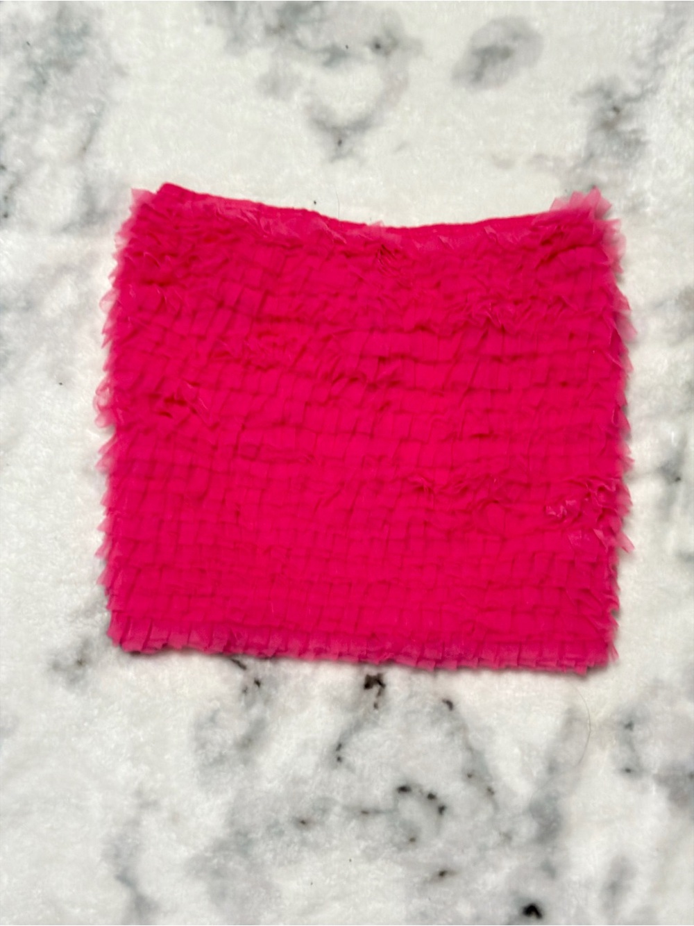 Hot Pink Ruffled Mini Skirt - Women's Skirt